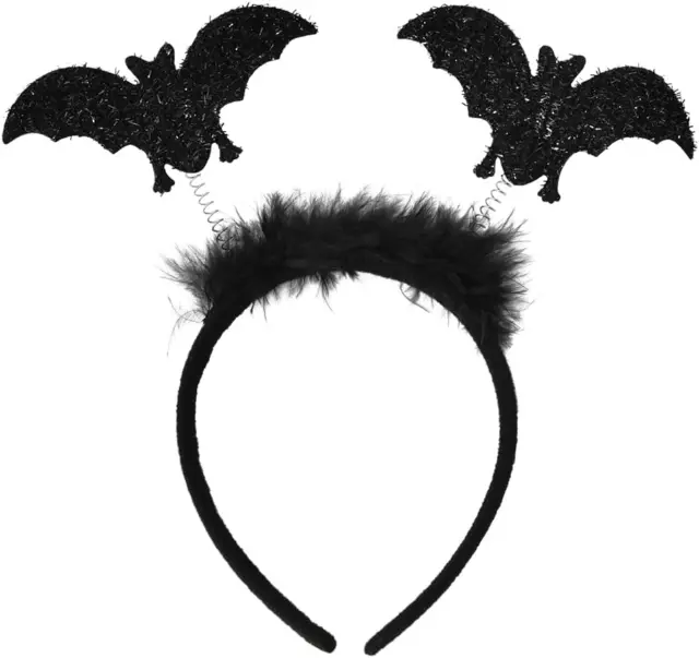 Halloween Bat Headbands for Women Black Bat Hair Accessories for Halloween Co...