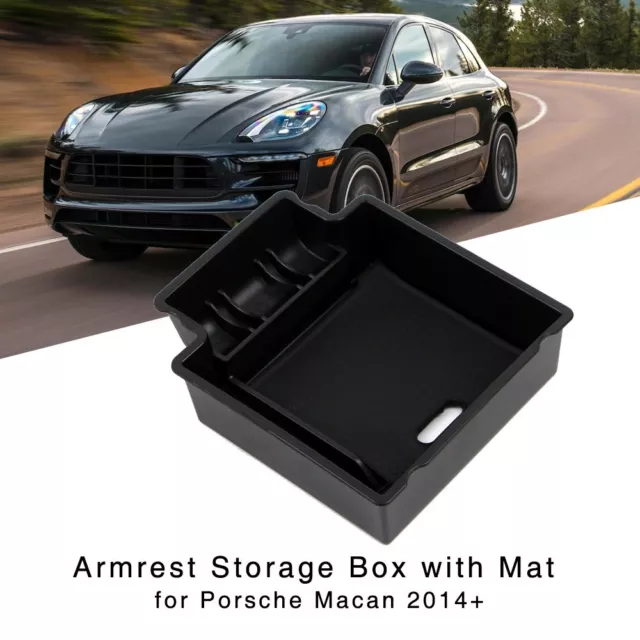 Armrest Storage Box for Porsche Macan 2014-2018 Central Console Organizer Tray