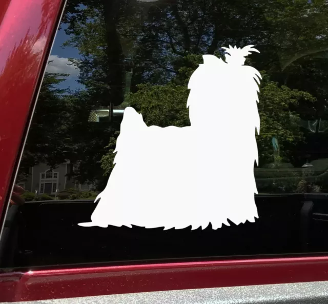 Yorkshire Terrier Vinyl Decal V1 - Yorkie Dog Puppy Maltese Silky - Sticker