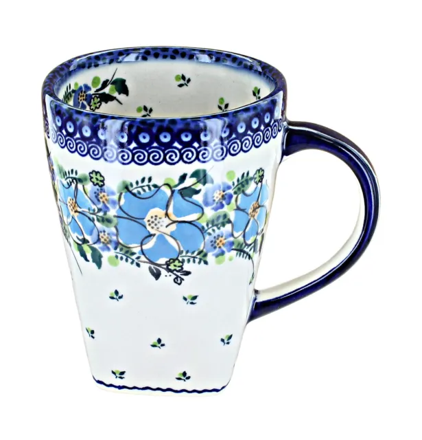 Blue Rose Polish Pottery Claire Large Coffee Mug