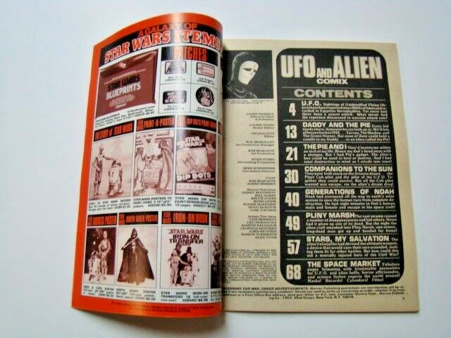 UFO AND ALIEN Comix Magazine #nn Alex Toth Art Warren Publishing 1978 ...