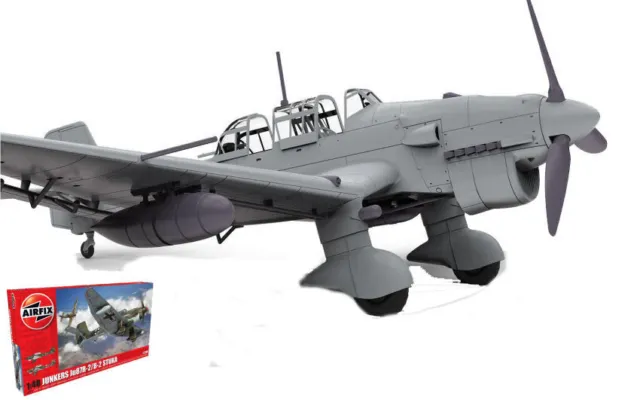 Model Kit Of Mount aircraft Airfix Junkers JU87R-2B-2 Stuka Scale
