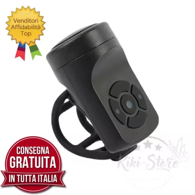 Campanello elettrico per bicicletta con ricarica USB, con allarme per bici da co