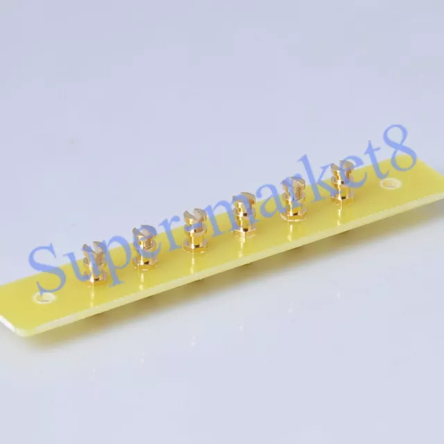 2pc Fiberglass Turret Tag Board Terminal Strip 6post 6lug gold plated Tube Parts