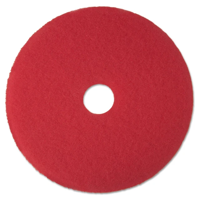 Red Buffer Floor Pads 5100, Low-Speed, 19"", 5/carton