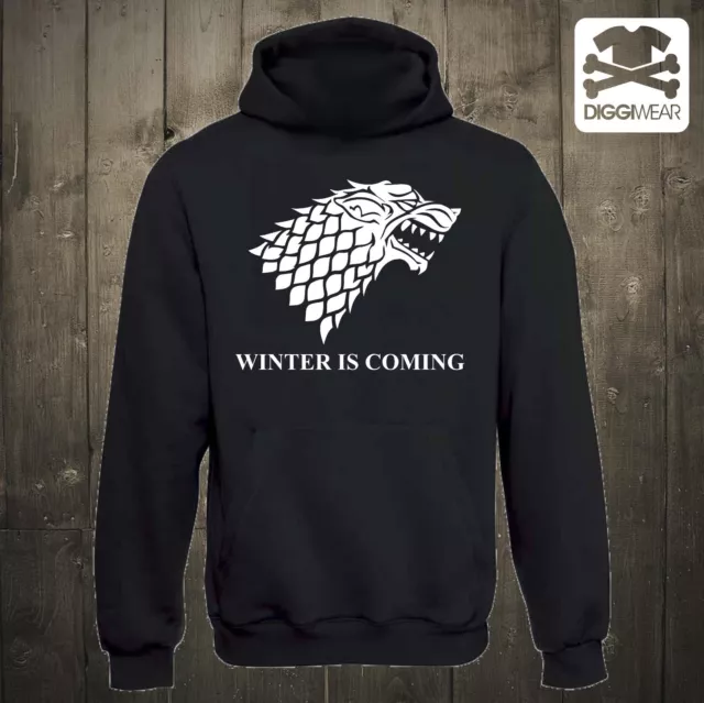 Winter Is Coming | Game Of Thrones | Stark Schattenwolf Kult Fan Hoodie S-5Xl