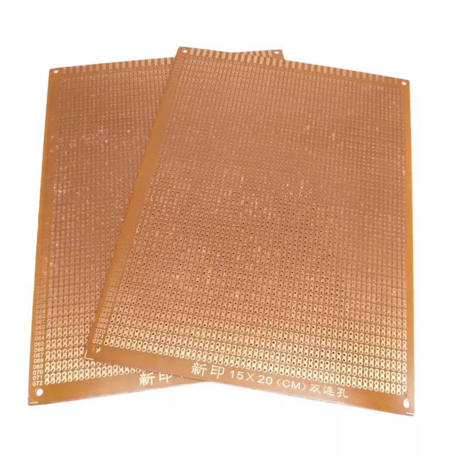 2pcs Prototype PCB Universal Bread Board 15 x 20cm Sigle Side Copper