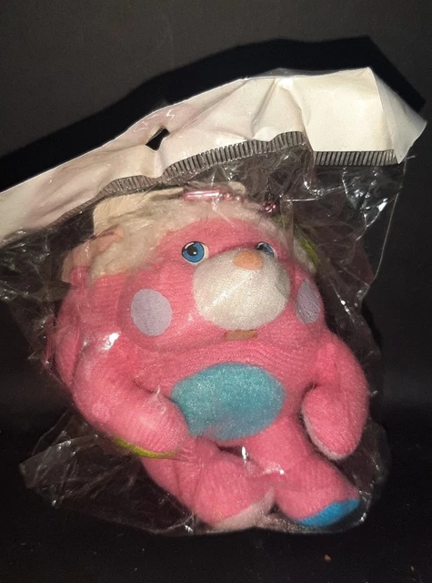 Peluche Popples fruit pêche papillon vintage