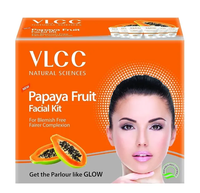 VLCC Papaya Fruit Facial Kit 60g - Blanc Aide à éliminer les imperfections