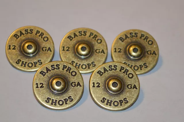 5 Schrotflinte Muschel Rivetback Concho 2.2cm Leder Bass Pro Gürtel 12 Maß Tack
