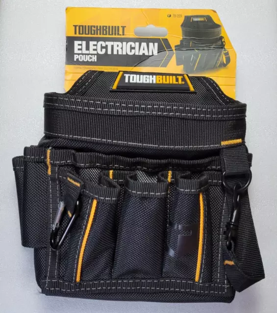 Toughbuilt Electrician Pouch Tool Bag with Karabiner Strap Tool Bag TB-229