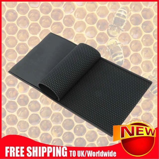 2 un. Base de cera de abejas molde de cera de abejas prensa molde herramienta de apicultura (negra)