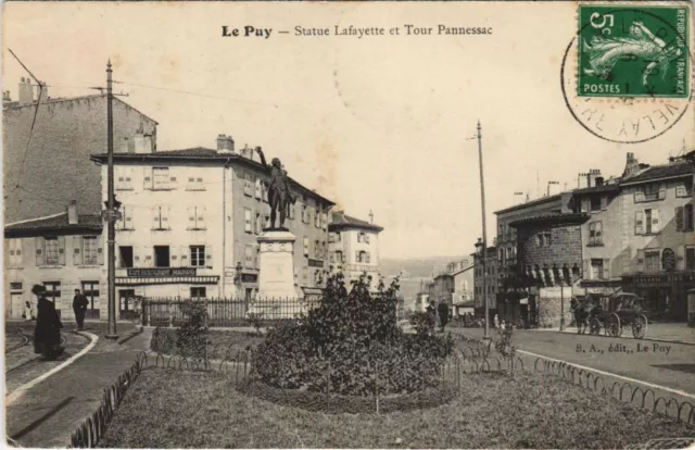 CPA Le PUY - Statue LAFAYETTE et tour (159792)