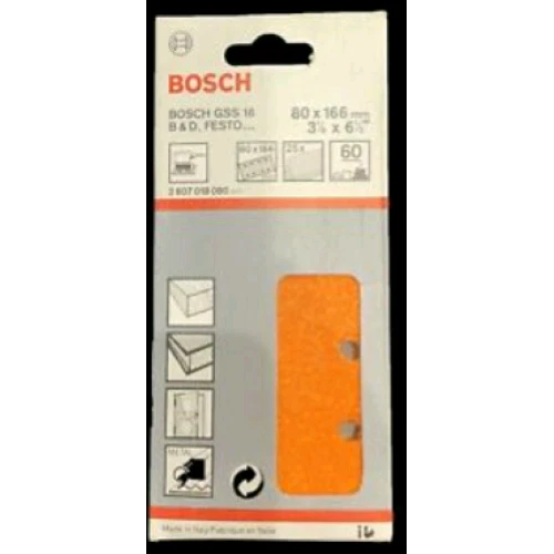 Fogli Abrasivi X Levigatrice A 8 Fori Mm.80X166 Grana 100 - Conf. Pz.25