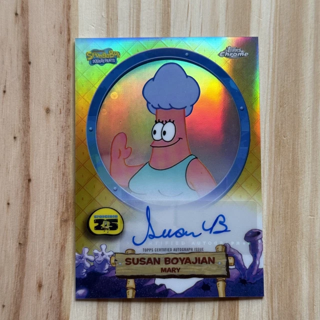 topps Chrome スポンジボブ LORI ALAN 直筆サインカード 2025 TOPPS