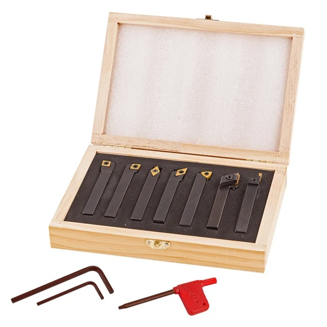 Kit De 6 Outils De Tour En Carbure Brasé Nuance P30 - Section Carrée 8 Mm - Neuf Assur