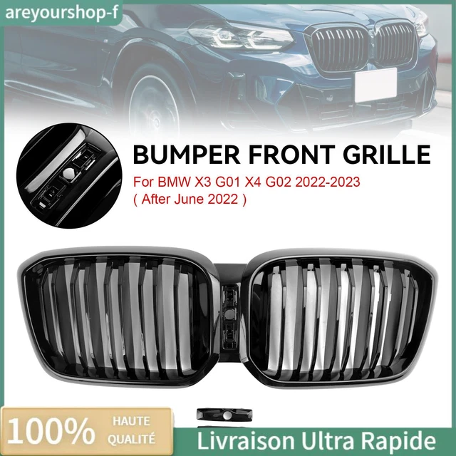 Calandre Avant En Maille Réniforme Pour BMW X4 G02 / X3 G01 G08 (2018-2021) - Noire - Artudatech