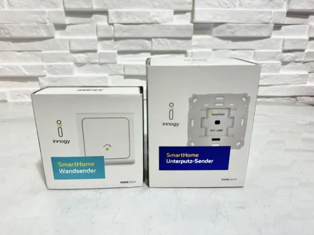 eQ3 RWE INNOGY SmartHome Unterputzsender ISC2 Wandsender WSC2 als Set