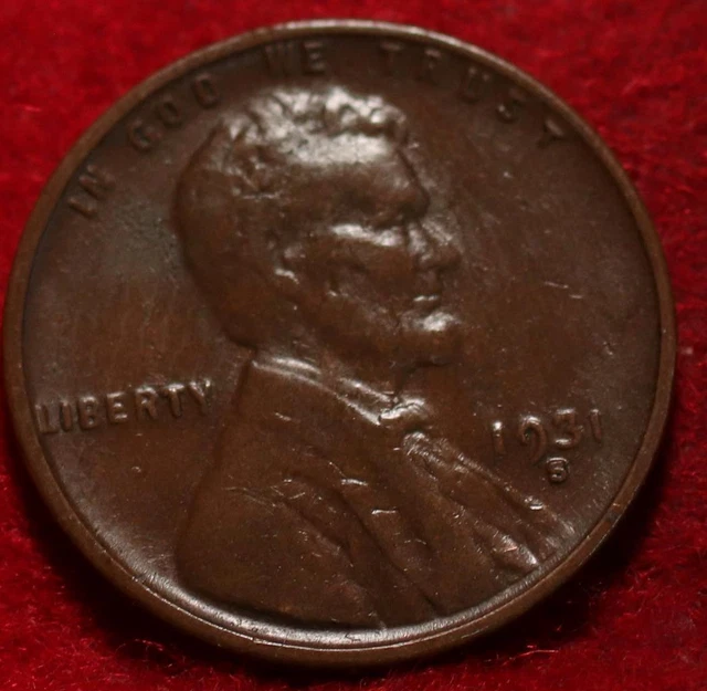 1931-S San Francisco Mint Copper Lincoln Wheat Cent