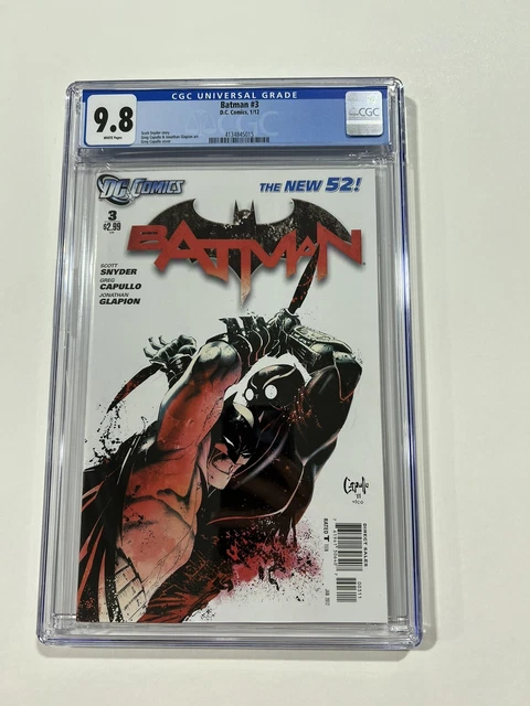 Batman 3 Cgc 9.8 White Pages Dc Comics 2012