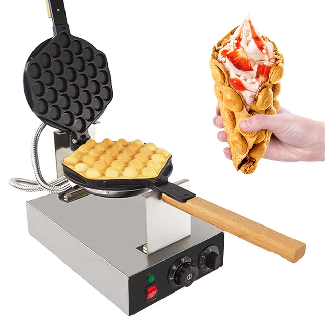 IMPROVED Puffle Waffle Maker Professional Rotated Nonstick | Egg