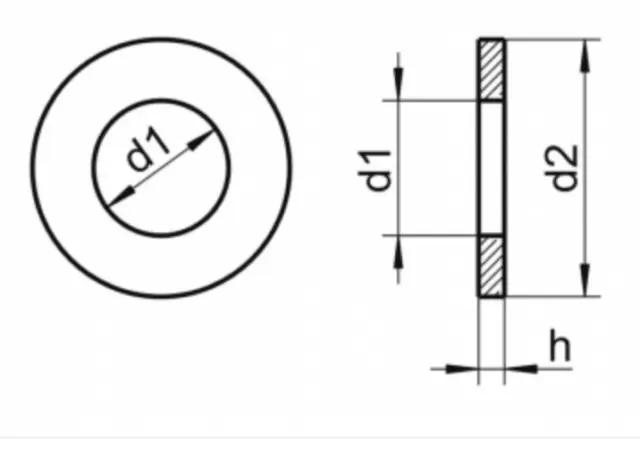 ¼” 5/16” 3/8” 7/16” ½” 3/8” ¾” 7/8” 1” Table 3 Imperial Washers Steel BZP Zinc 2