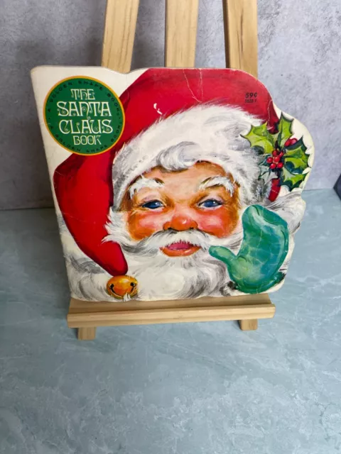 Vintage 1979 The Santa Claus shape book paperback Eileen Daly golden press