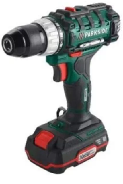 Trapano Avvitatore Batteria Parkside 20V 1 Batteria E Caricatore Nuovo+ Garanzia