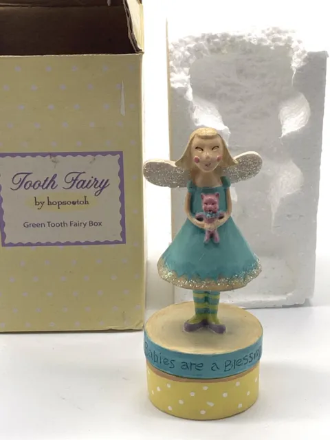 Hopscotch Baby's 1st First Tooth Trinket Box Lid Fairy Toothfairy Tooth