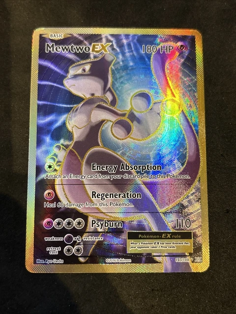 Mewtwo Ex 103/108 Evolutions Full Art rare Pokemon Card