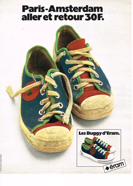 PUBLICITE 1975 ERAM baskets tennis