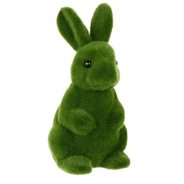 Künstliche Moos Bälle Ostern Bunny Statue Ostern Tafelaufsatz