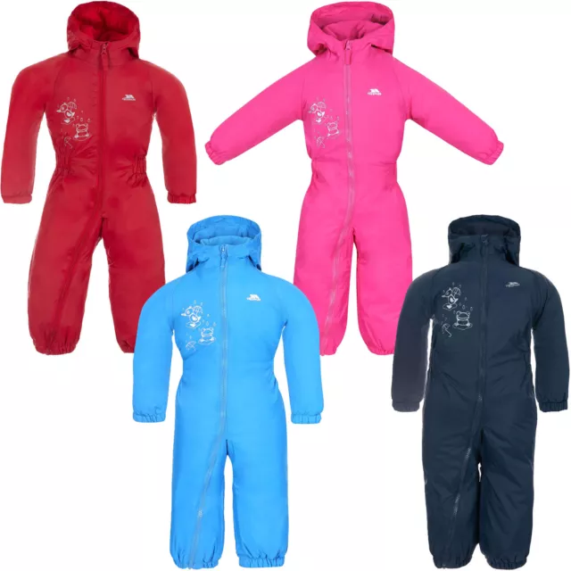 Trespass Babies Infants Dripdrop Padded Waterproof Outdoor Puddle Suit Rain Suit