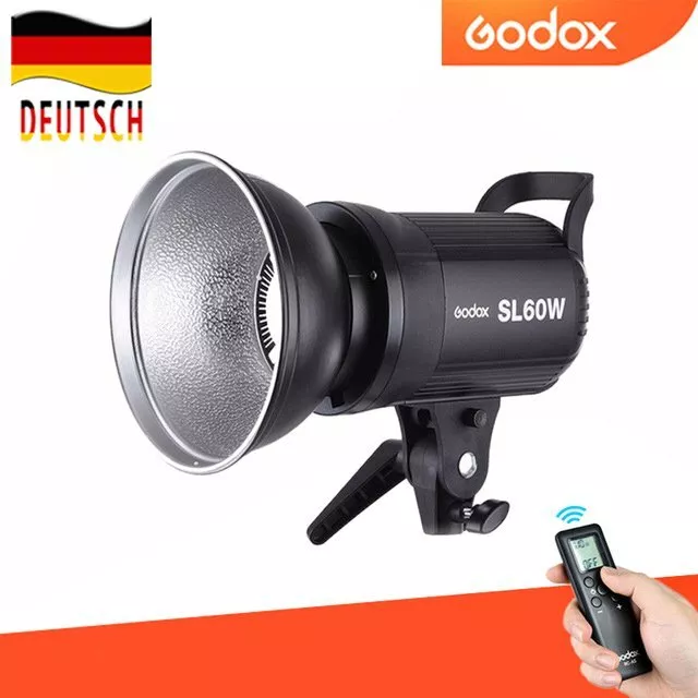 DE Godox SL-60W 60w 5600K LED Licht Fotolampe Bowens LED Video Licht für Studio