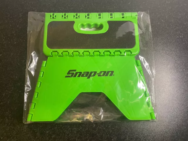 Snap On Tools grün schwarz klappbarer Stufenhocker für Werkstatt Garage SSXRSTPK09 Neu