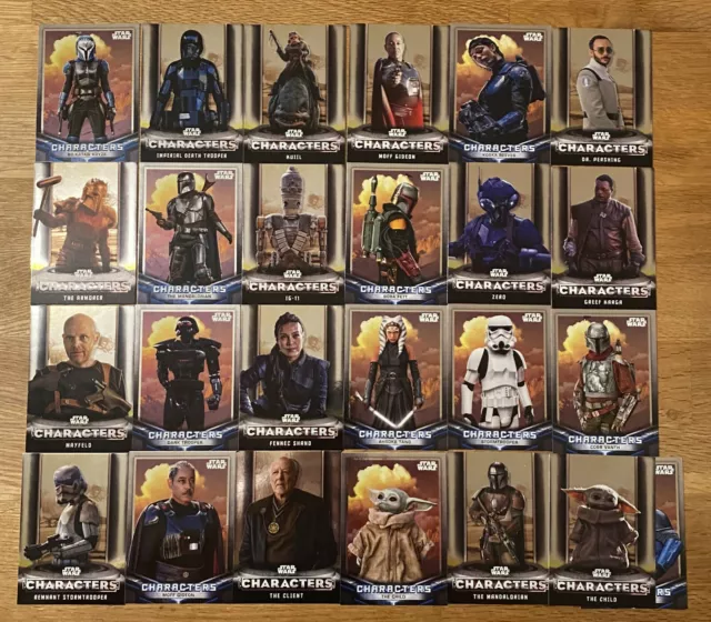 Topps Star Wars The Mandalorian - Foil Characters carte tra cui scegliere