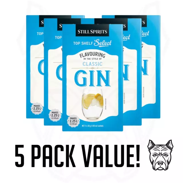 Still Spirits Top Select CLASSIC GIN Essence - 5 Pack Value! FREE SHIPPING!