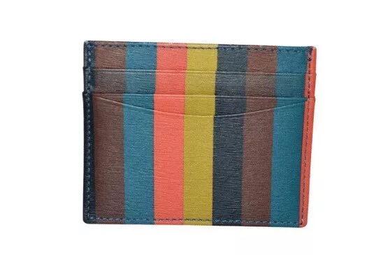 Paul Smith Principal Hommes Bright Stripe Credit Card Holder Tout Neuf 2