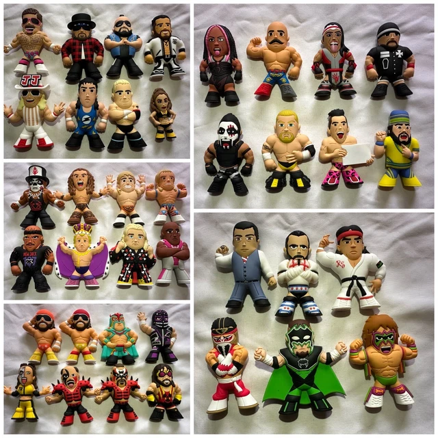 MICRO BRAWLER LOT 38 Loose PWC/AEWCrate figures WWE AEW WCW 150.00