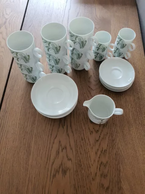 Kaffee Tassen Rosenthal Studio Line Weide Grass Milchkännchen Espresso