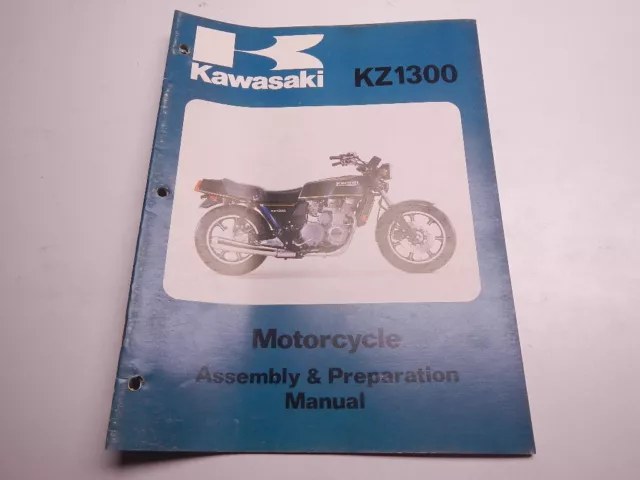 1978 Kawasaki KZ13000-A1 Motorcycle Assembly & Preparation Manual KZ 1300 A1 78