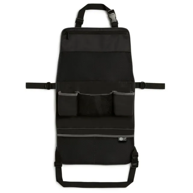 SafeFit Backseat/Stroller Baby Organizer - Mess-Free Storage - Durable - Black