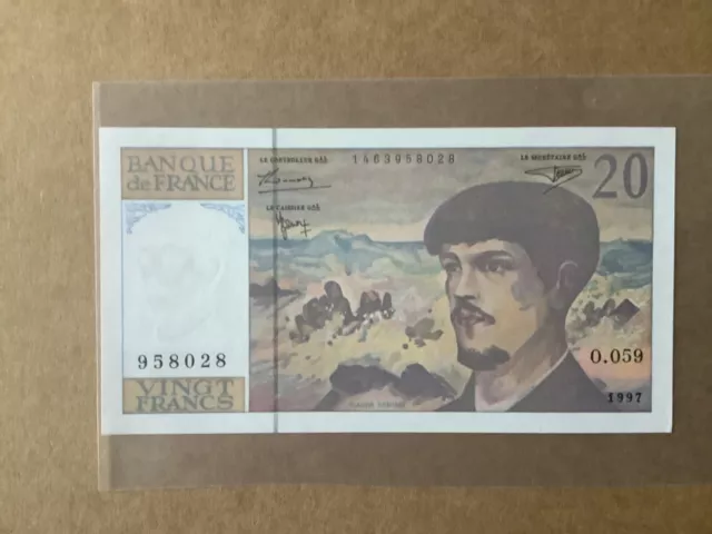 billet de banque 20 francs debussy