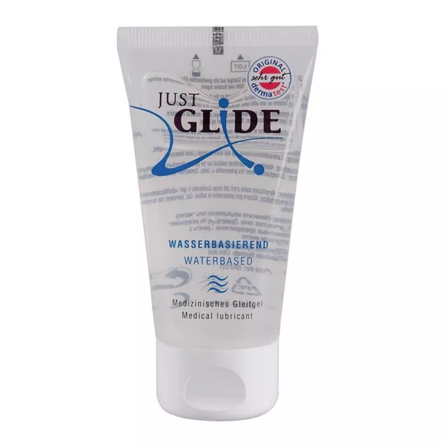 Just Glide 50 ml Gleitgel neutral Wasserbasis Gleitmittel Gleitcreme Lube vegan