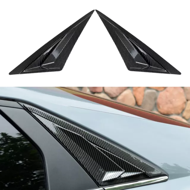 Kit Rear Side Vent Window Scoop Louver Trim Fit For Hyundai Elantra Sedan 21-24