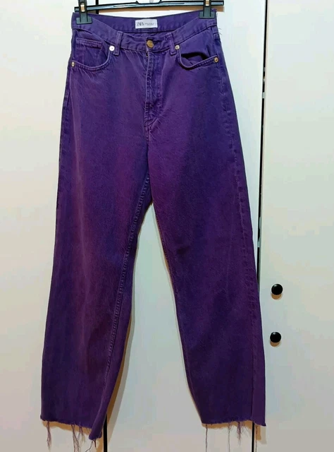 Pantaloni viola zara on sale