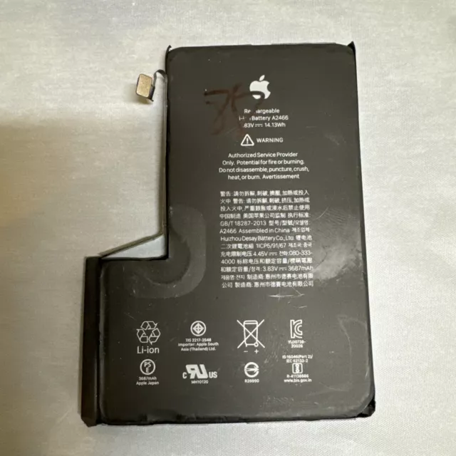 iPhone 12 Pro Max Battery Replacement Li-ion Original OEM Battery Health 88%