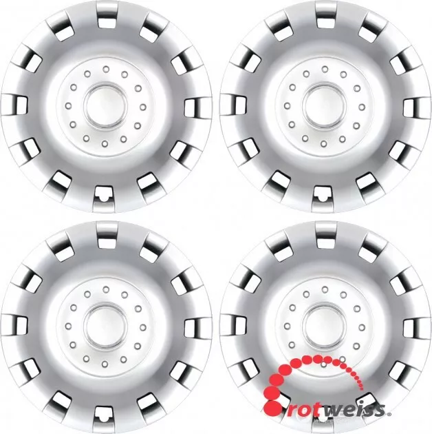 4 X Wheel Trims Van Motorhome Deep Dish Hub Caps Fits Vauxhall Movano 16" R16