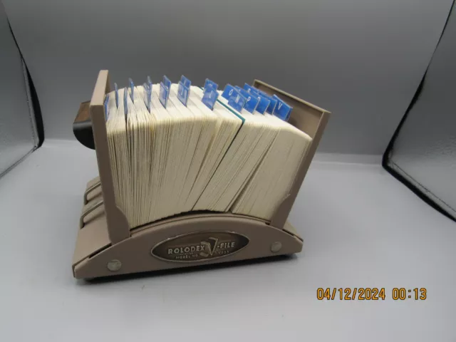 Nice Pre-Owned Vintage Rolodex Steel Card File Model V535