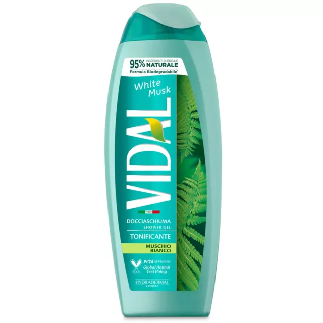 Vidal Doccia Schiuma Tonificante Muschio Bianco 250Ml